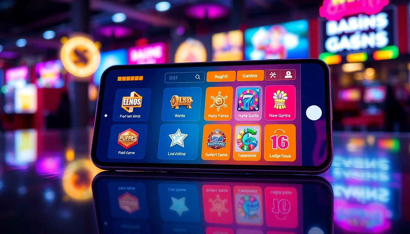 Using the ck4444 com app for online gaming with vibrant visuals, showing a user enjoying slots and sports bets on a mobile device, emphasizing security and entertainment.