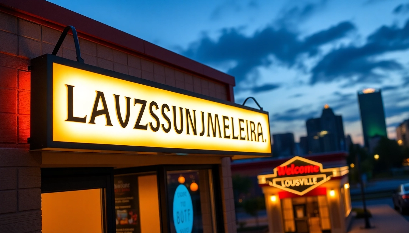 Expert sign company in Louisville creating eye-catching business signage with vibrant, durable designs that attract customers and boost visibility.