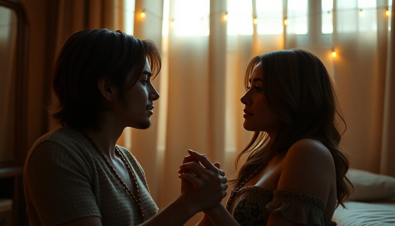 Detailed shot of a hyper-realistic NSFW AI generator creating adult scene with lifelike textures and emotional depth, emphasizing realism and customization.