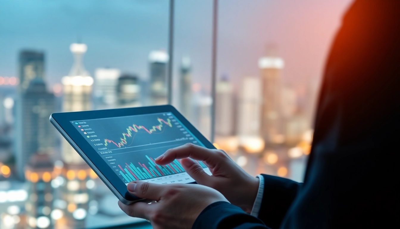 Buying Shares UK Man analyzing stock charts on tablet to make smart investment decisions